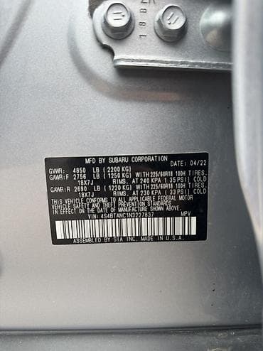 subaru imprezza: Subaru Outback: 2022 г., 2.5 л, Вариатор, Бензин, Универсал — 4