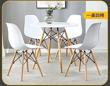 Мебель: Кухонный стол и стул, Новый, Платная доставка, Самовывоз, цвет - Белый — 4