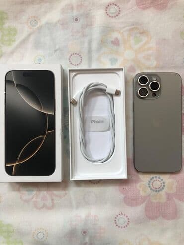 цена айфон 16 про макс бишкек: IPhone 16 Pro Max, Колдонулган, 256 ГБ, Natural Titanium, Коргоочу айнек, Кабель, Куту, 100 % — 5