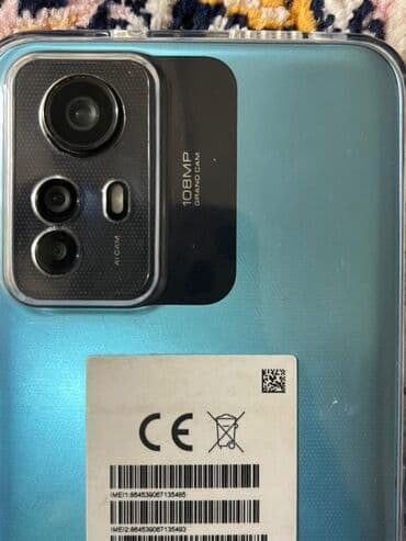 левый наушник: Redmi, Redmi Note 12S, Б/у, 256 ГБ, цвет - Синий, 2 SIM — 2