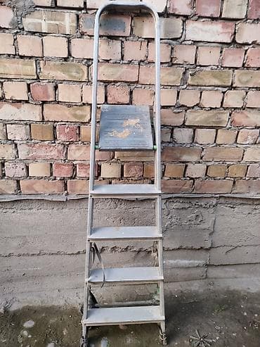 Лак жана боёк материалдары: Алюминиевая стремянка - Материал: ал25юминий - Конструкция: складная — 1