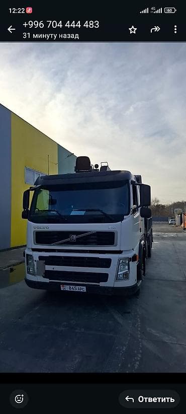 mercedes атего: Услуги крана-манипулятора, г. Бишкек. Автомобиль: Volvo FM, бортовой — 1
