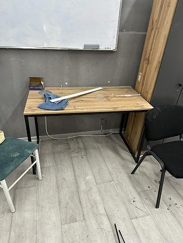 столы офис: Комплект офисной мебели, Шкаф, ДСП, цвет - Серый — 4