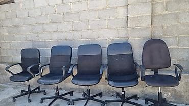 игровое коесло: Офисное кресло, С колесиками, цвет - Черный — 8