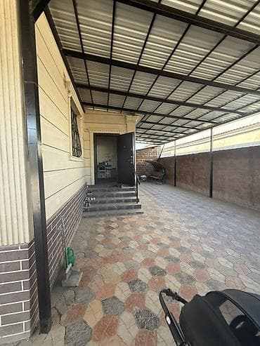 навес дома: Навес, Другая форма, Металл, Профнастил, Б/у — 4