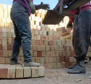 Огнеупорный кирпич: Пустотелый, дырчатый, Жженый кирпич, Полублок, 250×120×88 — 2