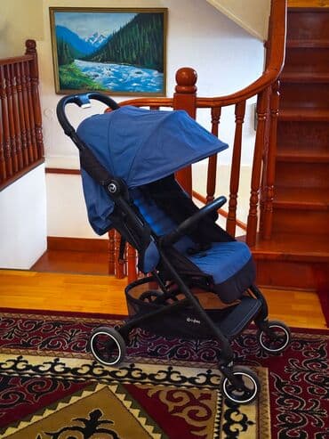 бебизен йойо 2 коляска: Коляска, цвет - Голубой, Б/у — 1