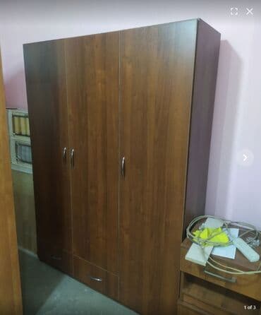 гардеробный шкаф для одежды: Шкаф 3-х створчатый с ящиками На заказ и в наличии Размеры: длина 1,2 — 3