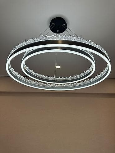 led matrix panel: Новая Люстра светодиодная большая(матово-серая) Размер Большой — 1
