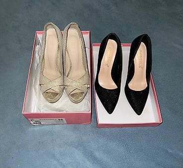 чемоданы бишкек дордой цены: -Туфли женские размер черные блестящие 35 размер Высота каблука 8см — 1