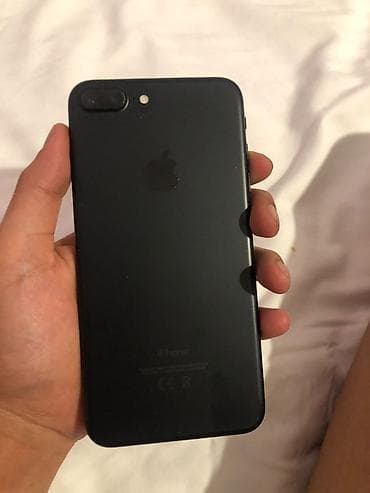IPhone 7 Plus, Б/у, 32 ГБ, Jet Black, Чехол, 77 %