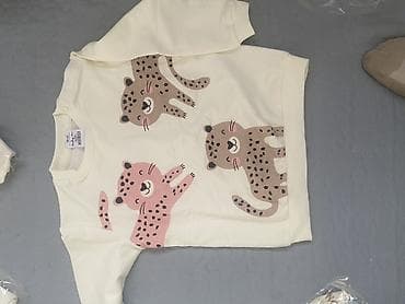 Бөбөктөр үчүн топтомдор: Балдар топиги, көйнөк, түсү - Саргыч боз — 1