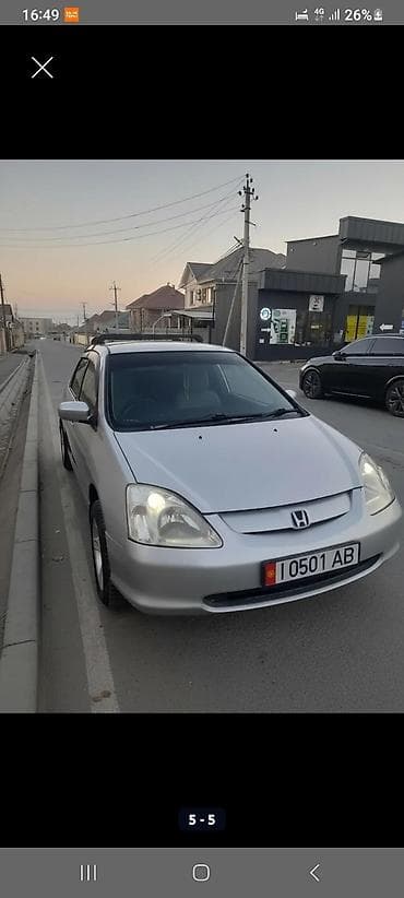 Honda Civic: 2002 г., 1.5 л, Вариатор, Бензин, Хэтчбэк at lalafo.kg Honda Civic: 2002 г., 1.5 л, Вариатор, Бензин, Хэтчбэк