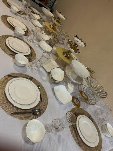 кухонные столы и стулья бишкек: Сдаются посуды на банкет На 30 -50- 100персон В аренду входят — 10
