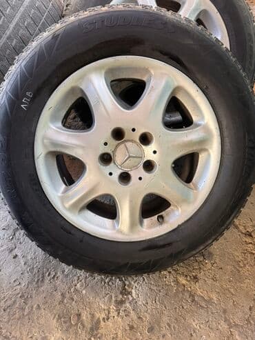 14 шины зимние: Дөңгөлөктөр монтажда 225 / 60 / R 16, Кыш, Колдонулган, Комплект, Жеңил унаалар, Куйма, тешиктери - 5 — 1