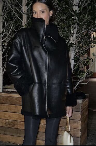 pull bear: Дубленка, Оверсайз, L — 3