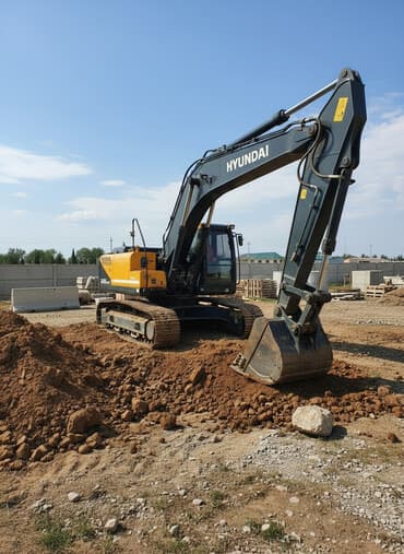 Экскаватор, Hyundai, Гусеничный