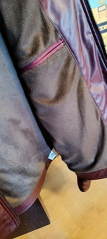 l размер мужской одежды: Кожаная куртка, Классическая модель, Экокожа, С утеплителем, 3XL — 3