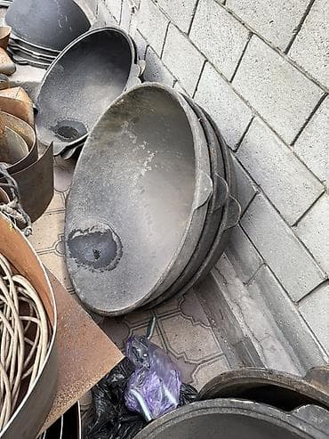 Казан-чугунный большой (восточный котёл) - Материал: массивный чугун