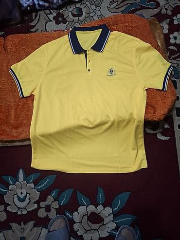 рубашку белую: Набор мужских футболок/лонгсливов: 1) Поло желтого цвета: - — 1