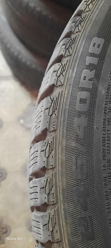 Шиналар жана дисктер: Дөңгөлөктөр монтажда 245 / 40 / R 18, Кыш, Колдонулган, Комплект, Жеңил унаалар, Куйма, тешиктери - 5 — 2