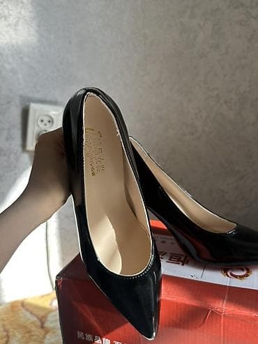 samsung 52: Классические женские лодочки на шпильке - Цвет: черный (глянцевая — 1