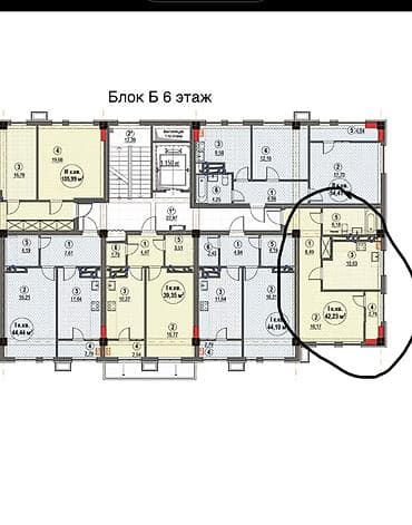 квартиру продаю: 1 комната, 42 м² — 2