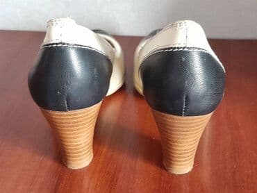 фирменная обувь из италии: Туфли, 37.5, Basconi, Б/у, цвет - Бежевый, Самовывоз — 3