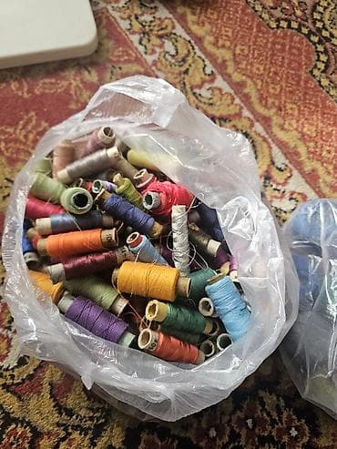Набор ниток для шитья и вязания (ассорти) - Большая подборка