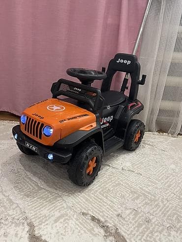 Детский электромобиль-каталка Jeep (оранжевый) - Тип: детская