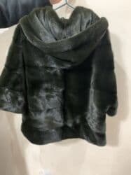 детские шапки с помпонами из натурального меха: Шуба, Норка, Кыска модель, Капюшону бар, L — 3