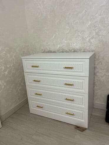 полировщик авто: Комод для одежды, Новый, Без зеркала, ЛДСП, цвет - Белый, Самовывоз, Платная доставка — 1