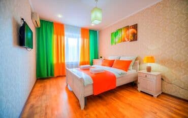 Паркет: ⏰️Час.🌞День.🌃Ночь. 🌈Чистые 1 ком квартиры в центре Бишкека! ✅️Цены — 1