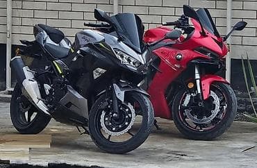 Спортбайк Kawasaki, 400 куб. см, Бензин, Взрослый, Б/у