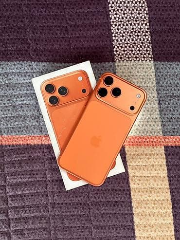 IPhone 17 Pro Max, Б/у, 256 ГБ, Оранжевый, Защитное стекло, Чехол, Коробка, 99 %
