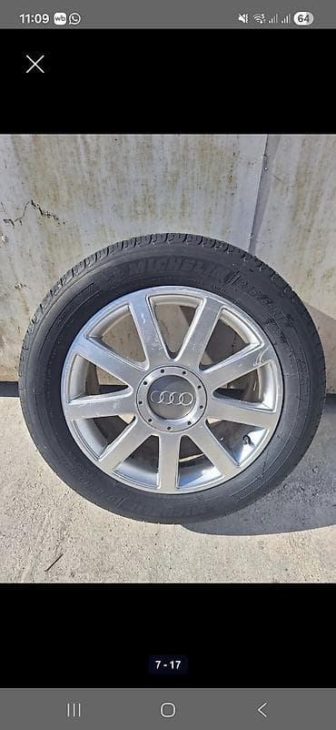 s4 2 2: Колеса в сборе 225 / 55 / R 17, Всесезонная, Б/у, Комплект, Легковые, Литые, отверстий - 5 — 1