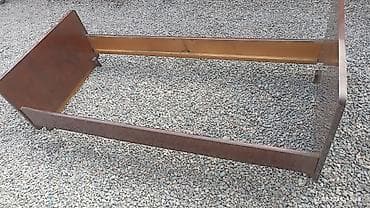 Эки ярустуу керебеттер: Продаю кровать односпальная без матраса,из дерева. длинна 1м96см — 1