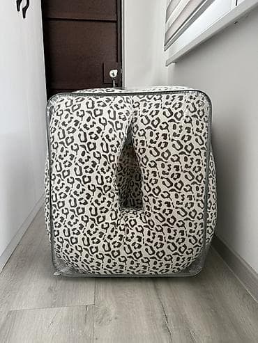 пуфы: Подушка для беременных в съемном чехле из муслина, б/у за 1000сомов — 1