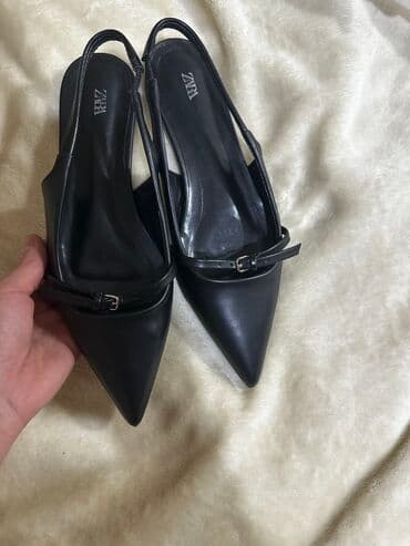 балетки zara: Туфли, 36, Zara, Б/у, цвет - Черный, Самовывоз — 2