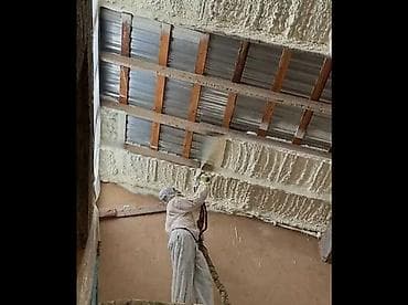 Жылуулоо: Утепление напыляемым пенополиуретаном (ППУ) - Профессиональное — 1