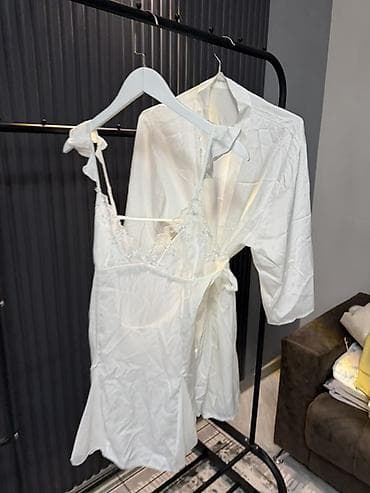 Аксессуарлар: Женские комплекты домашней одежды/пижамы 1) Белый комплект из двух — 1