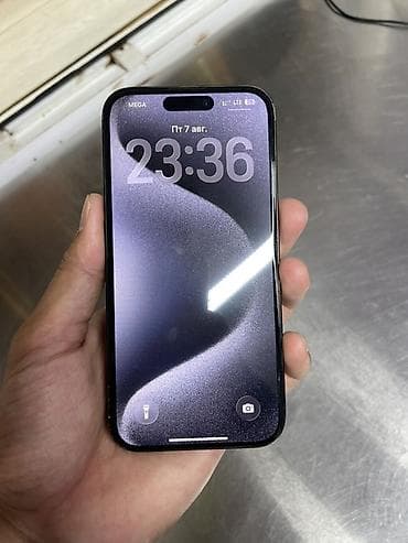 4 pin: IPhone 15 Pro, Б/у, 128 ГБ, Deep Purple, Защитное стекло, Чехол, Кабель, 80 % — 3