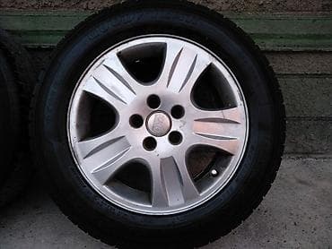 бир: Дөңгөлөктөр монтажда 205 / 60 / R 16, Кыш, Колдонулган, Комплект, Жеңил унаалар, Куйма, тешиктери - 5 — 7