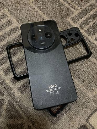 обмен на электро: Poco C75, Б/у, 128 ГБ, цвет - Черный, 2 SIM — 1