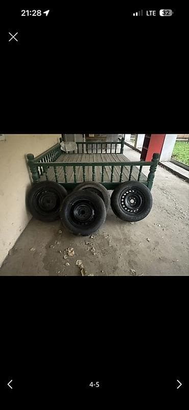2 4 д: Колеса в сборе 215 / R 16, Лето, Б/у, Комплект, Легковые, Железные, отверстий - 4 — 2