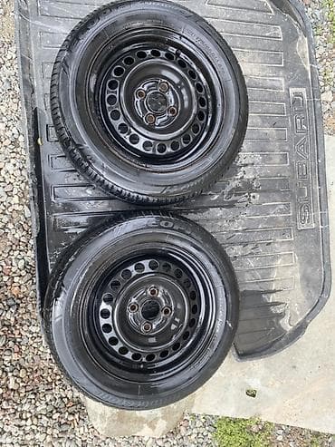 резина 15 с: Колеса в сборе 175 / 65 / R 14, Лето, Б/у, Пара, Легковые, Железные, отверстий - 4 — 1