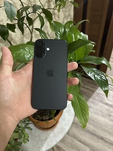 apple pro: IPhone 16, Б/у, 256 ГБ, Черный, Зарядное устройство, Защитное стекло, Чехол, 100 % — 1
