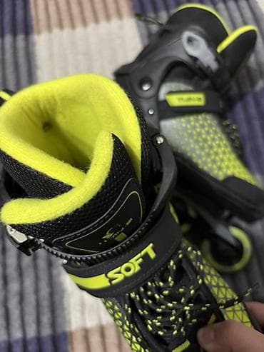 nike react: Роликовые коньки TIANE, модель SOFT, черно‑жёлтые. Характеристики: - — 2