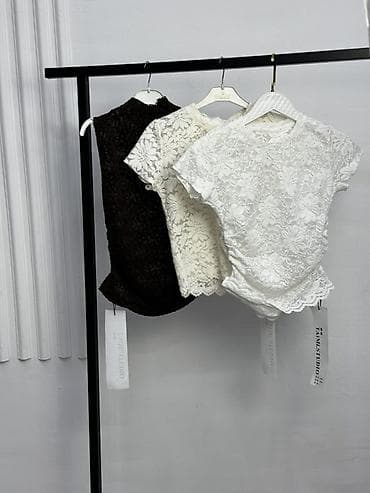 Ажурные кружевные топы TM TAMI STUDIO - Модель: укороченный топ из