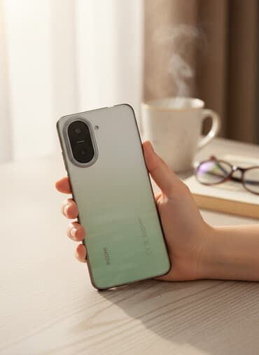 Redmi, Redmi A5, Б/у, 128 ГБ, цвет - Зеленый, 2 SIM